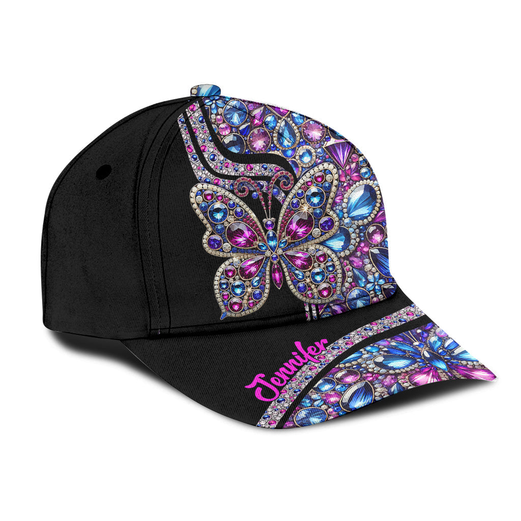 Sparkle Butterfly - Personalized Butterfly Classic Cap