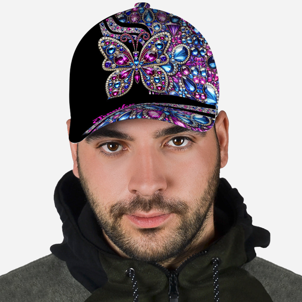 Sparkle Butterfly - Personalized Butterfly Classic Cap