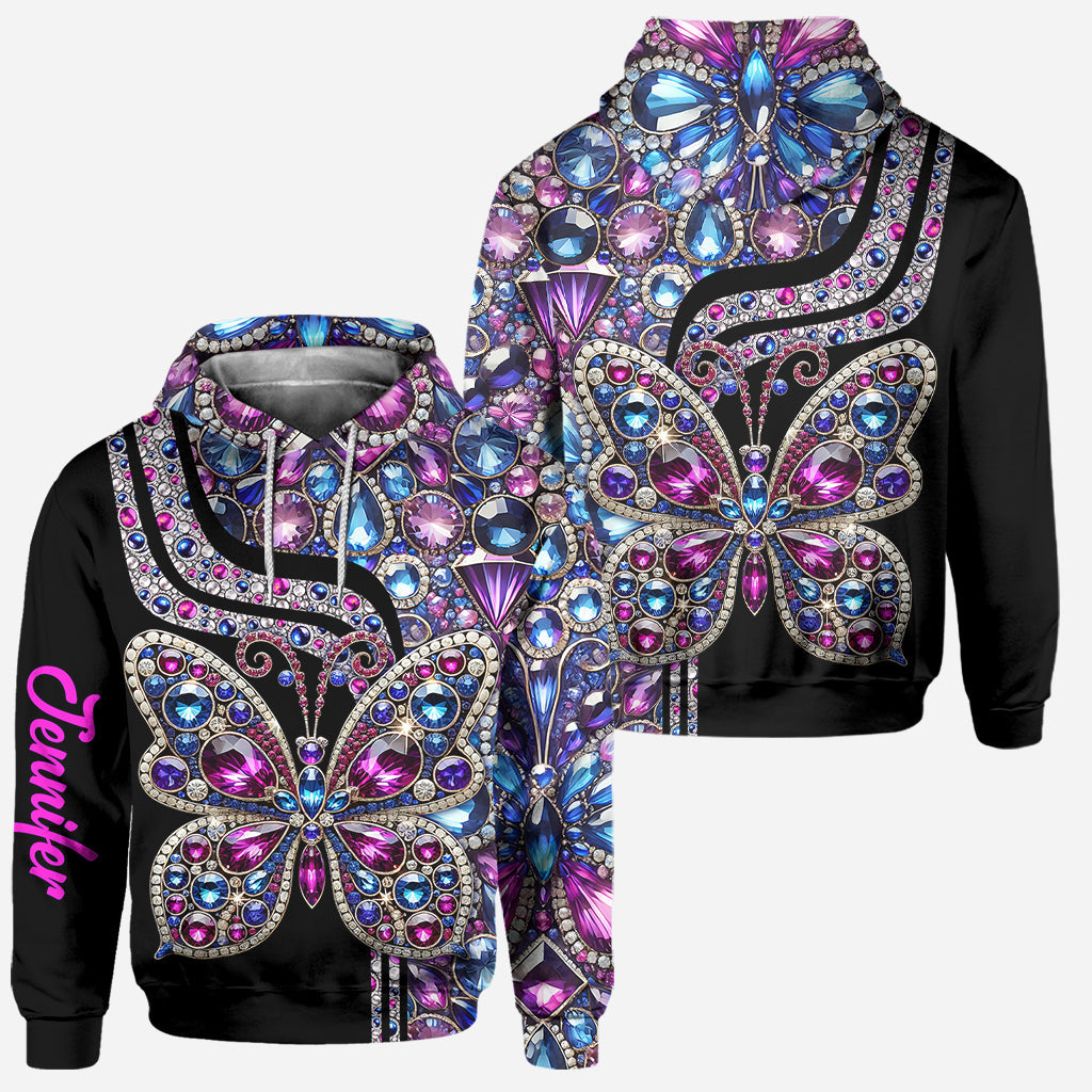 Beautiful Butterfly - Personalized Butterfly Hoodie and Leggings
