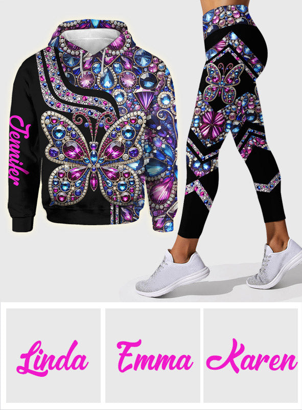 Beautiful Butterfly - Personalized Butterfly Hoodie and Leggings
