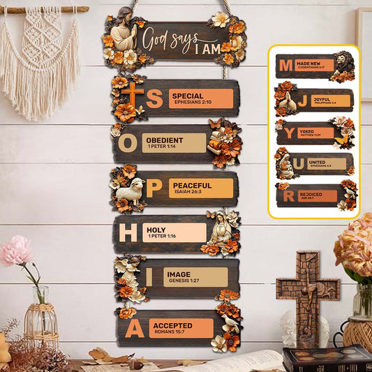 God Says You Are - Personalized Christian Pallet Wood Sign