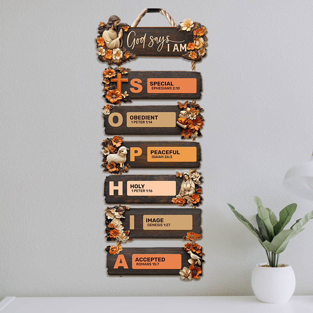 God Says You Are - Personalized Christian Pallet Wood Sign