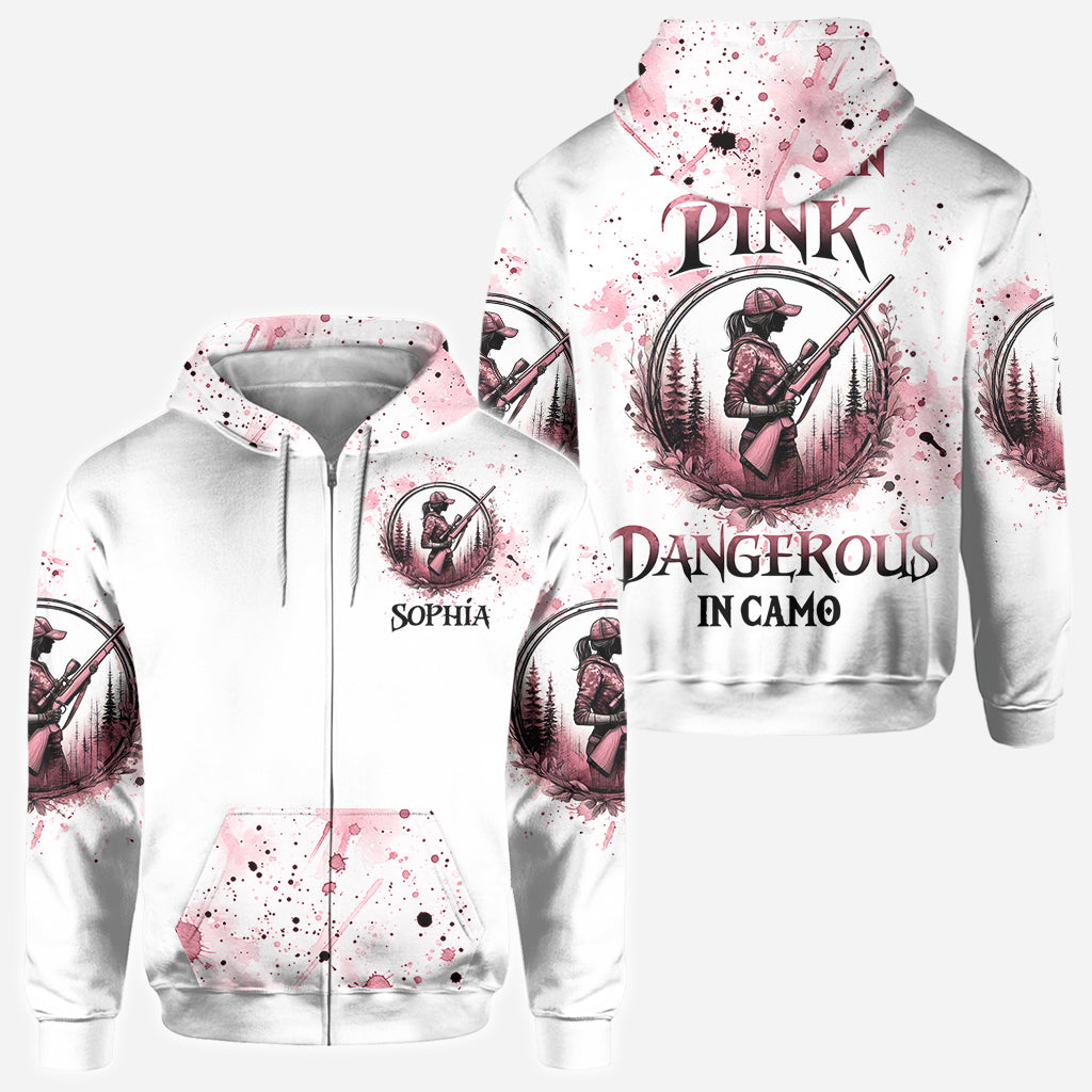 Pretty in Pink - Personalized Hunting All Over Shirt