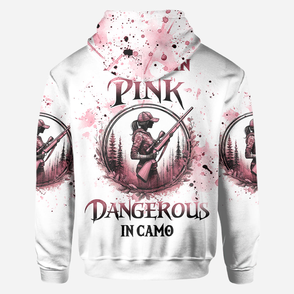 Pretty in Pink - Personalized Hunting All Over Shirt