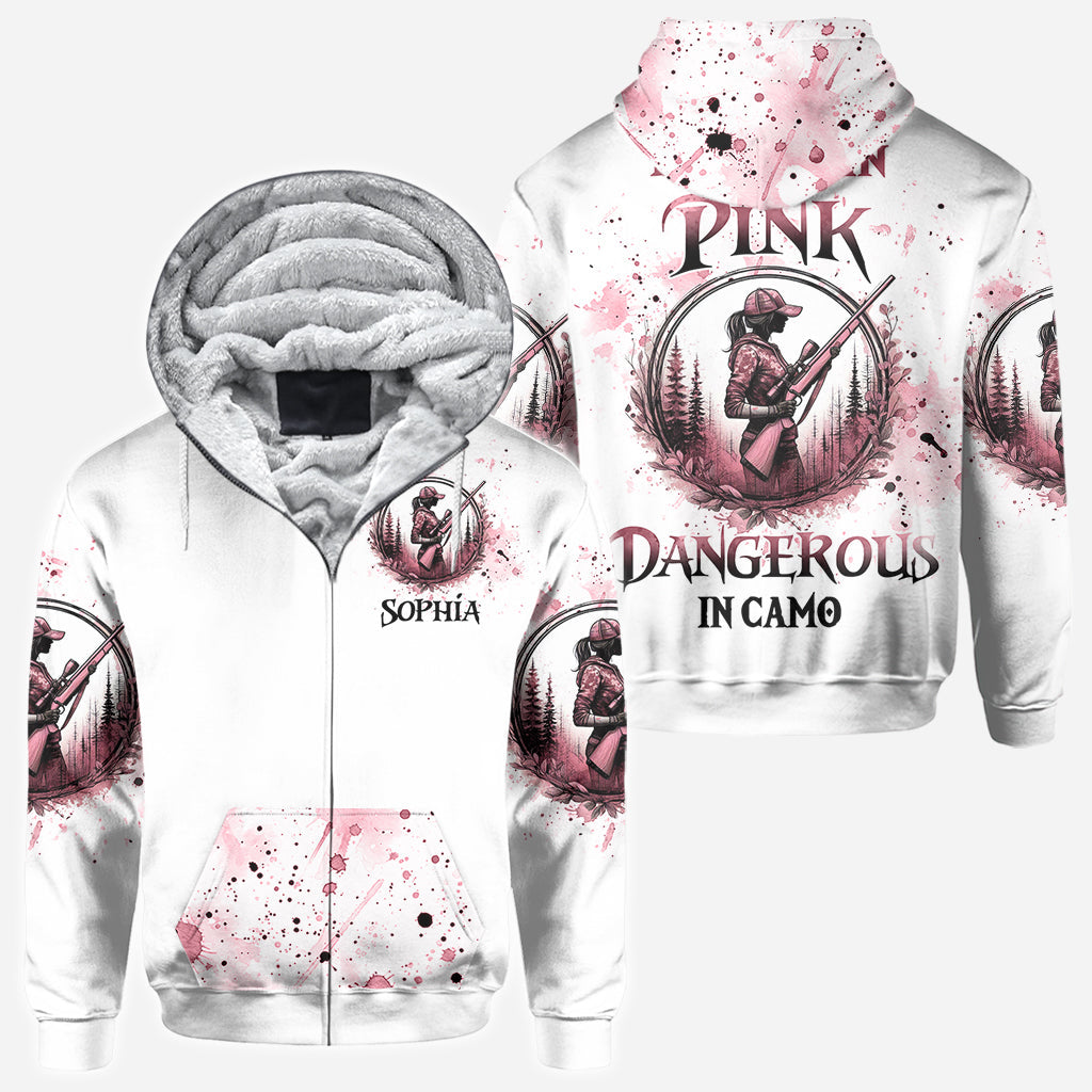 Pretty in Pink - Personalized Hunting All Over Shirt