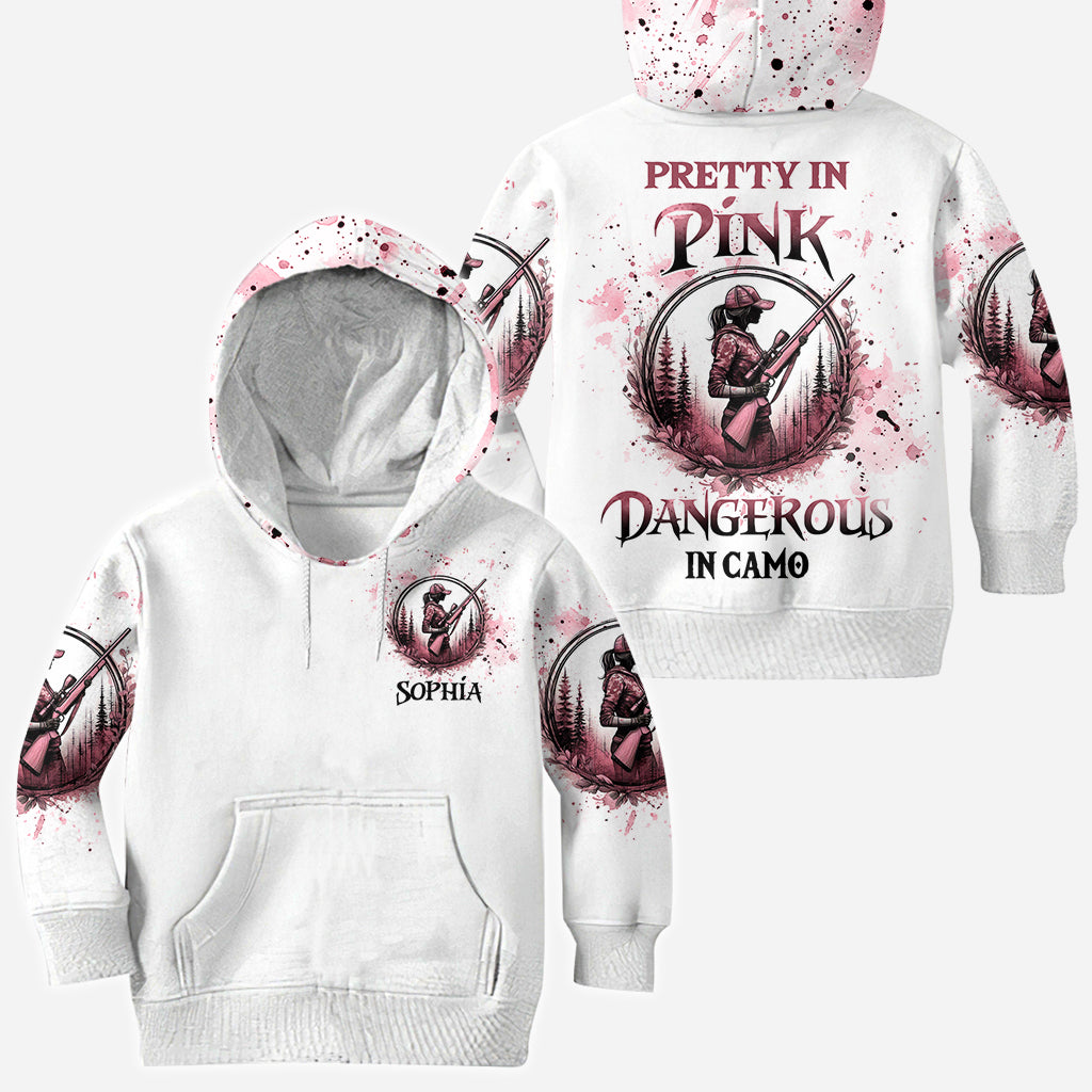 Pretty in Pink - Personalized Hunting All Over Shirt