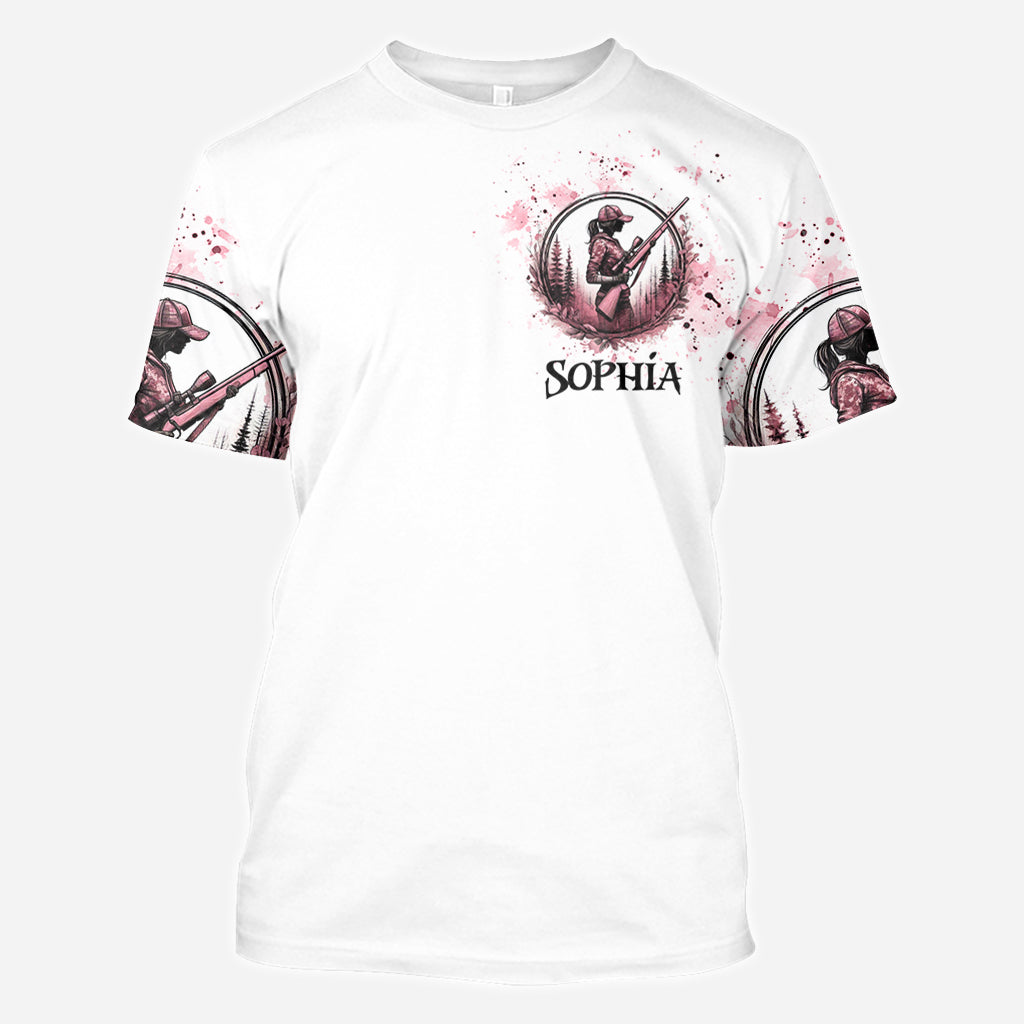 Pretty in Pink - Personalized Hunting All Over Shirt