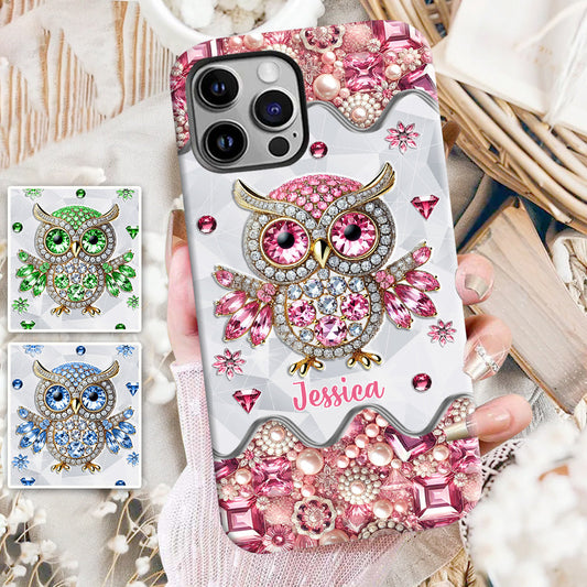 Just A Girl Who Loves Owls - Personalized Owl Full Print Phone Case