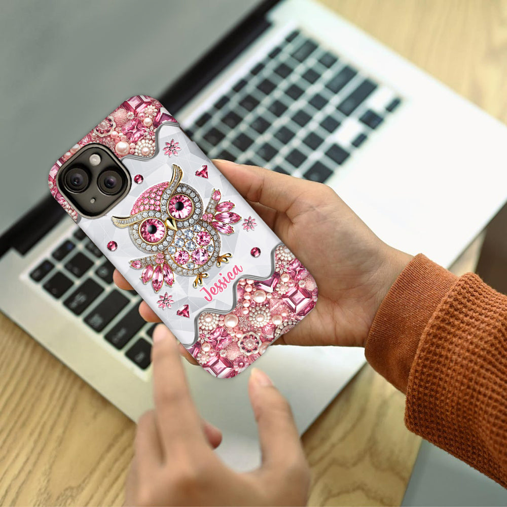 Just A Girl Who Loves Owls - Personalized Owl Full Print Phone Case