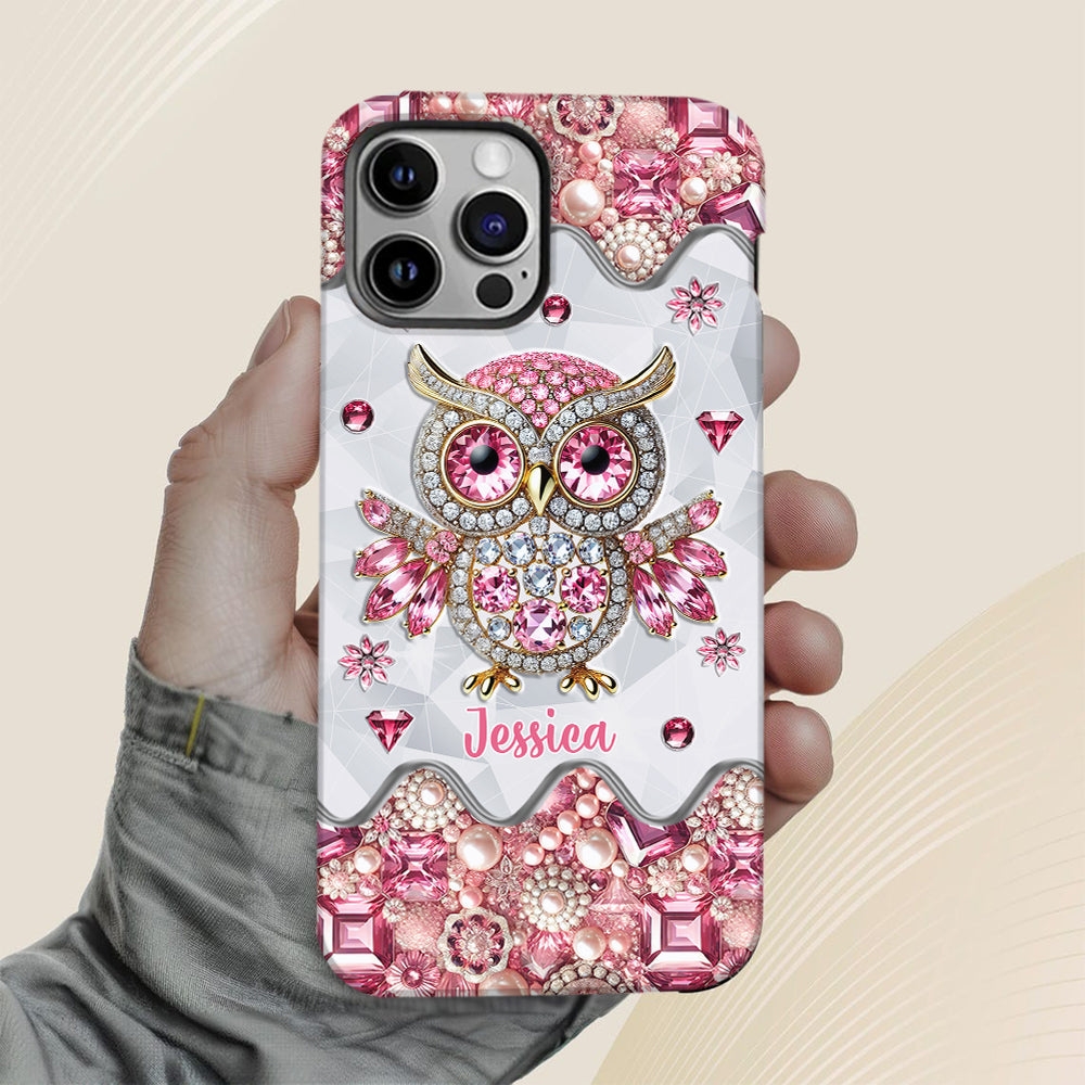 Just A Girl Who Loves Owls - Personalized Owl Full Print Phone Case