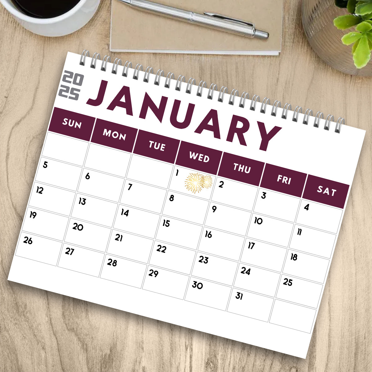 Quest Cat 2025 - Personalized Cat Wall Calendar & Desk Calendar