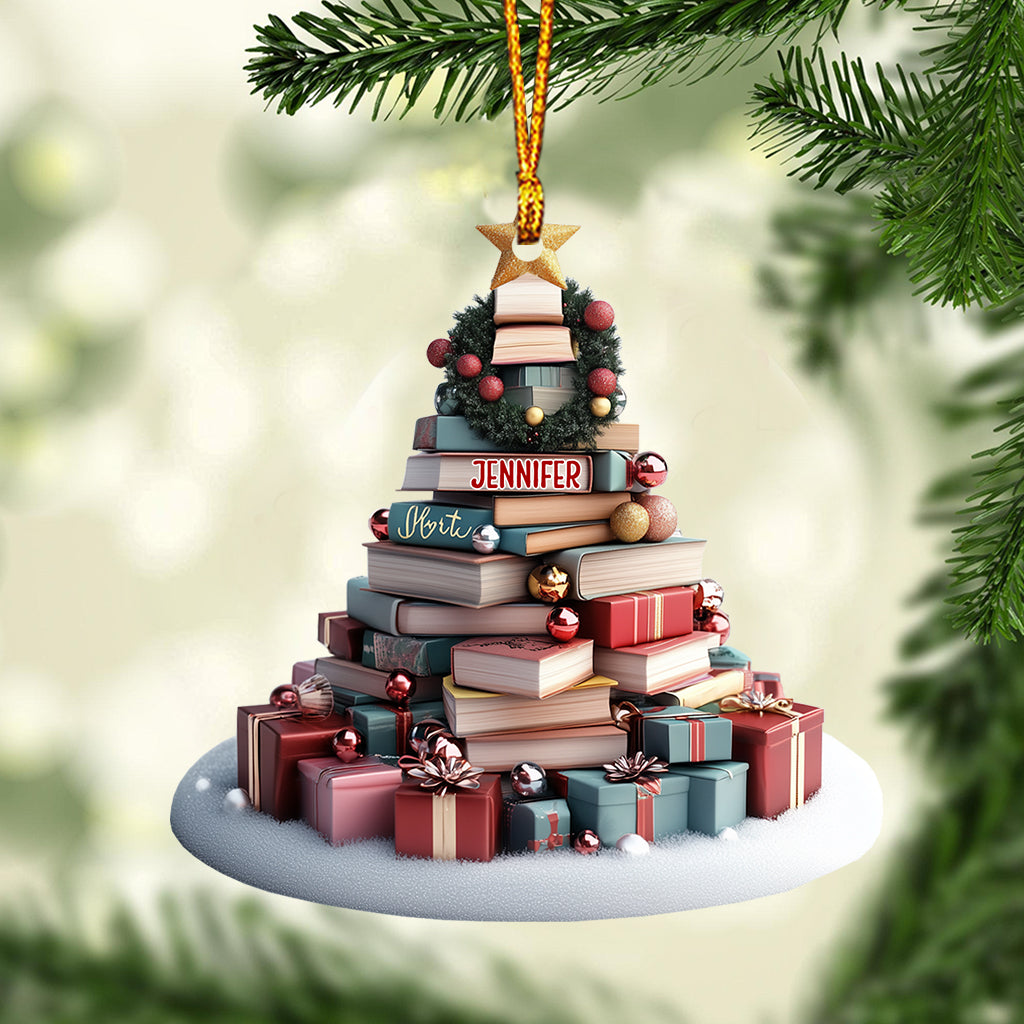 Book Christmas Tree - Personalized Book Ornament