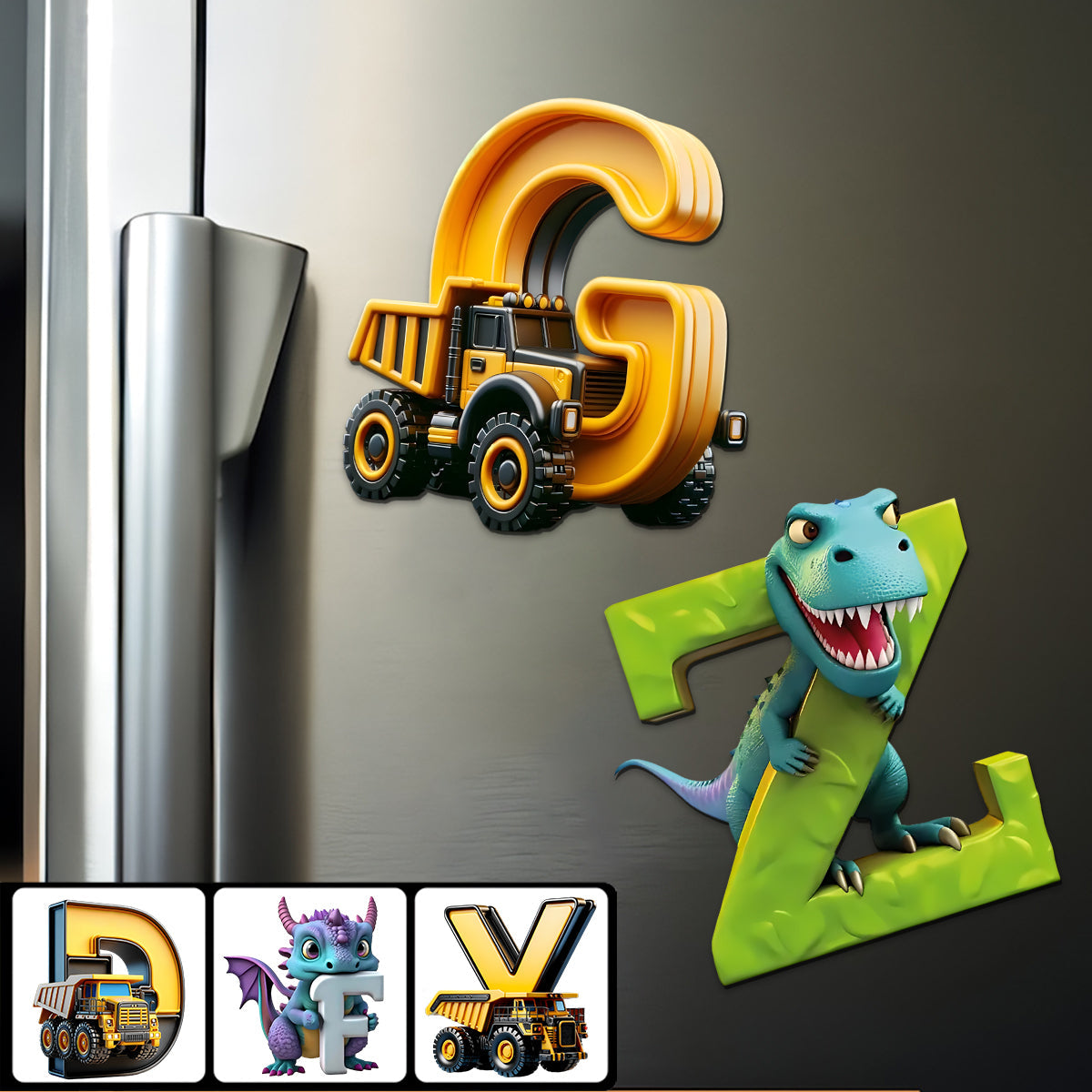 Unique Letters - Personalized Kid Magnet