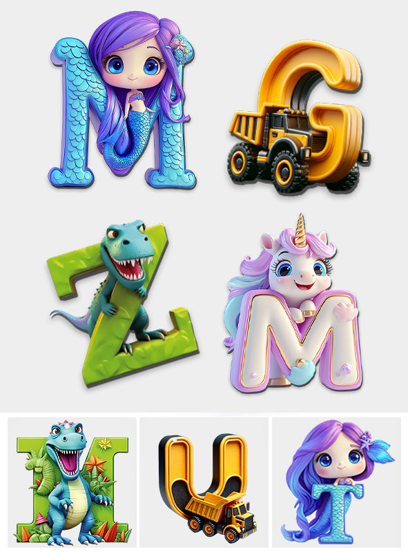 Unique Letters - Personalized Kid Magnet