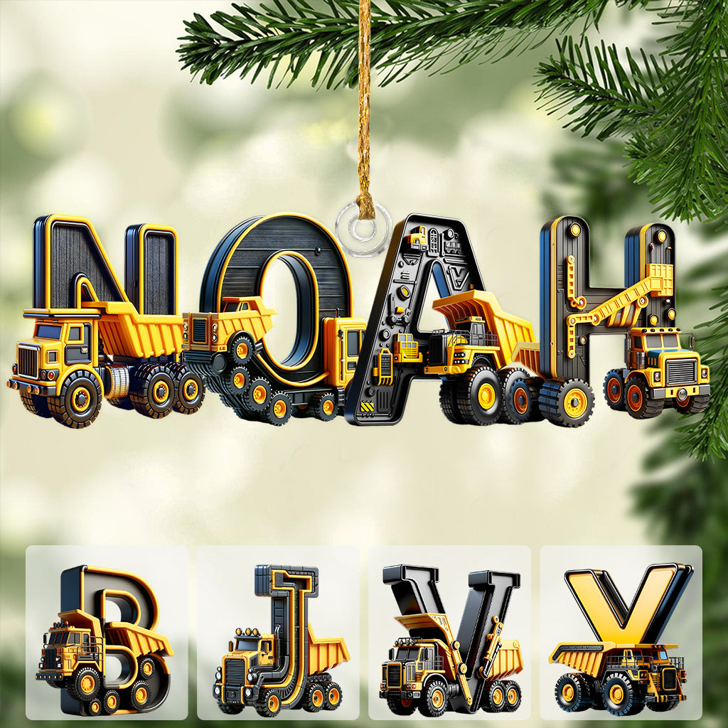 Funny Name Ornament Gift For Grandkids - Personalized Kid Custom Shaped Ornament