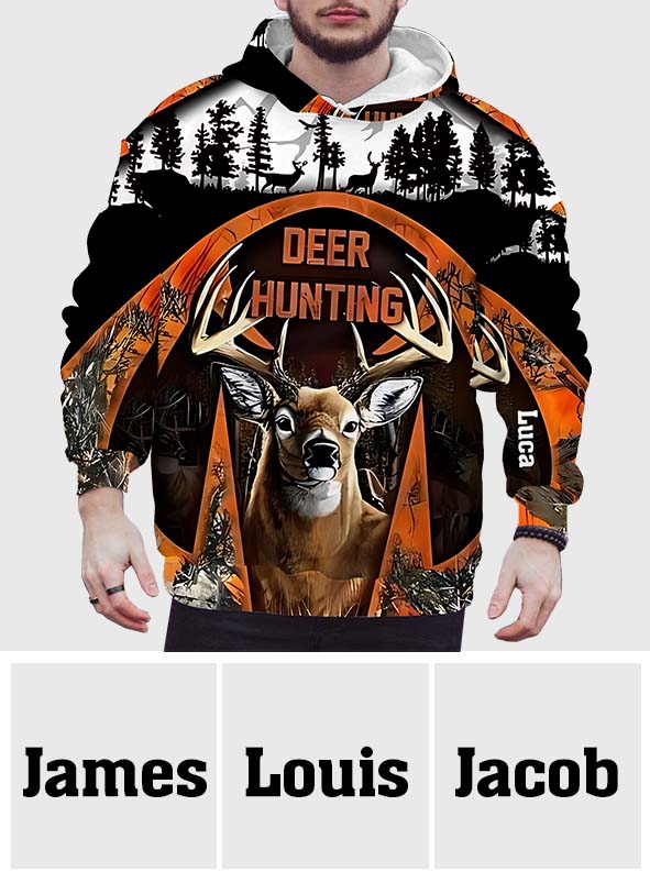 Awesome Deer - Personalized Hunting All Over Shirt