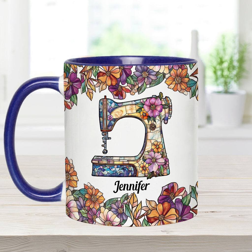 Stunning Sewing Machine - Personalized Sewing Accent Mug