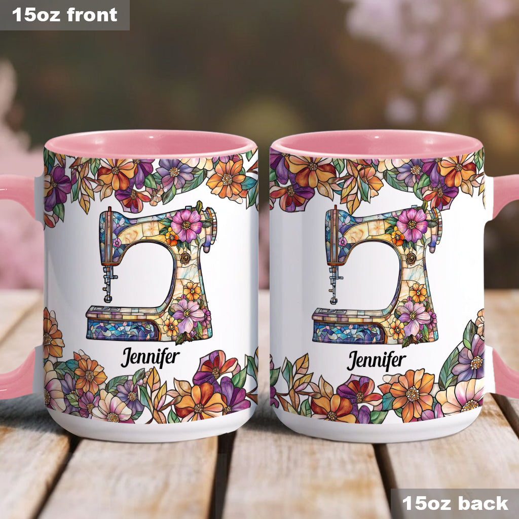 Stunning Sewing Machine - Personalized Sewing Accent Mug