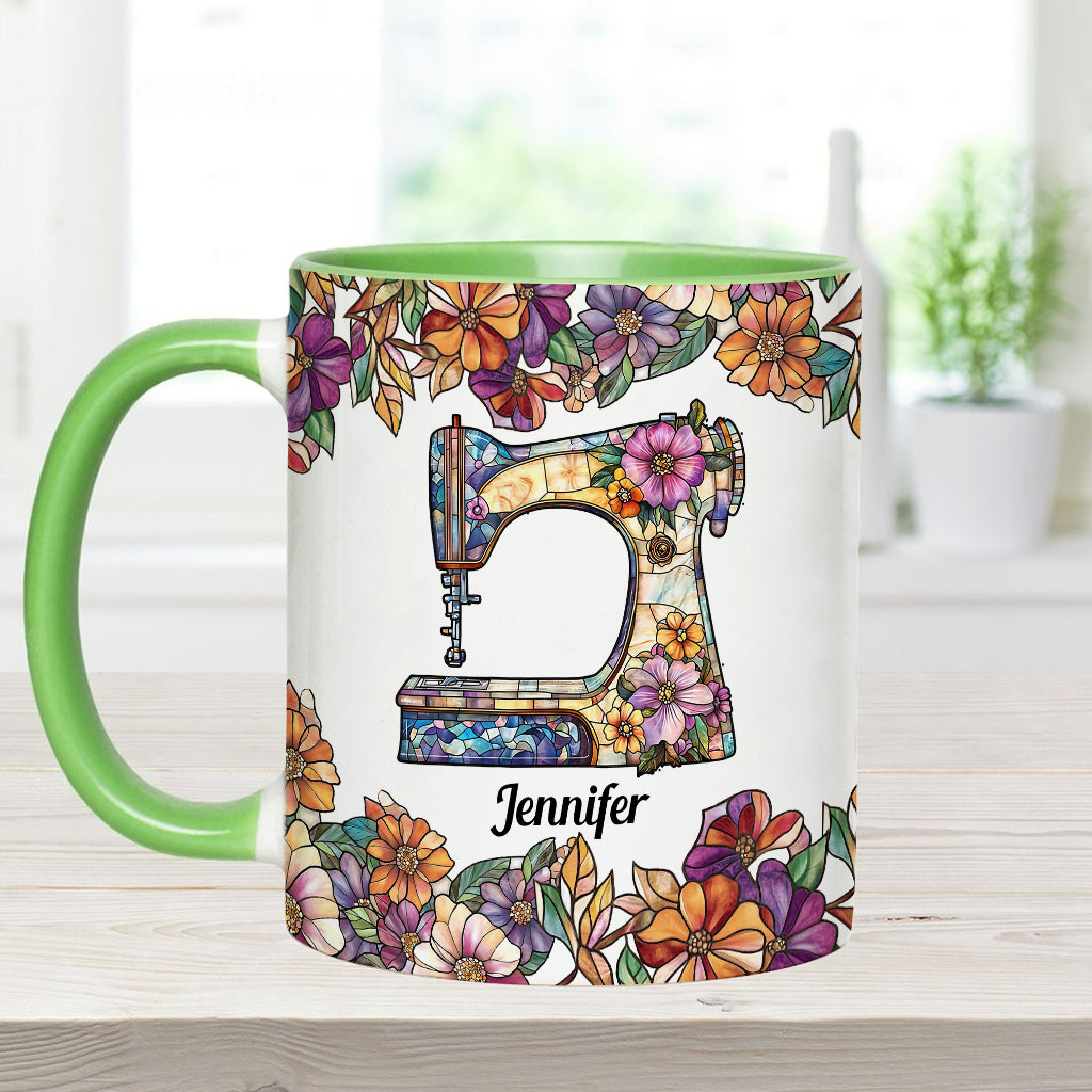 Stunning Sewing Machine - Personalized Sewing Accent Mug