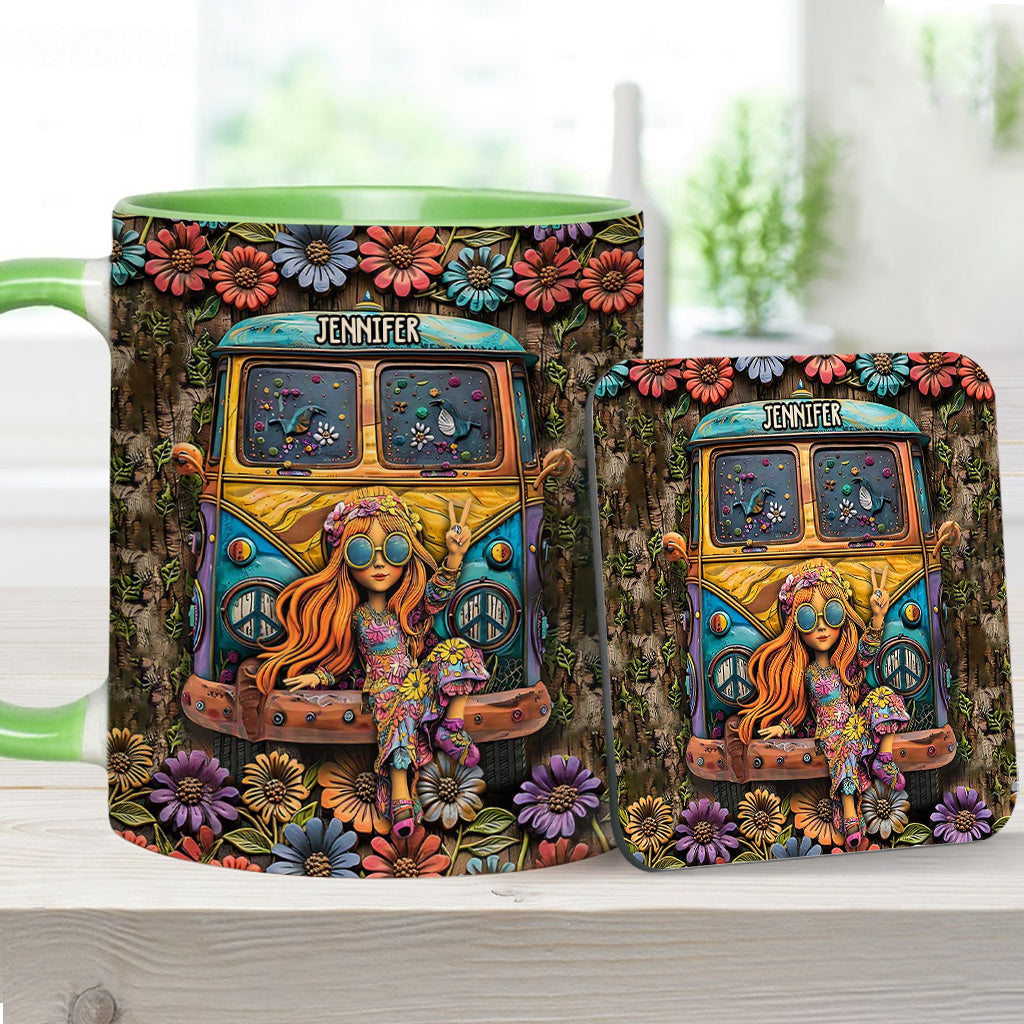 Awesome Caravan - Personalized Hippie Accent Mug