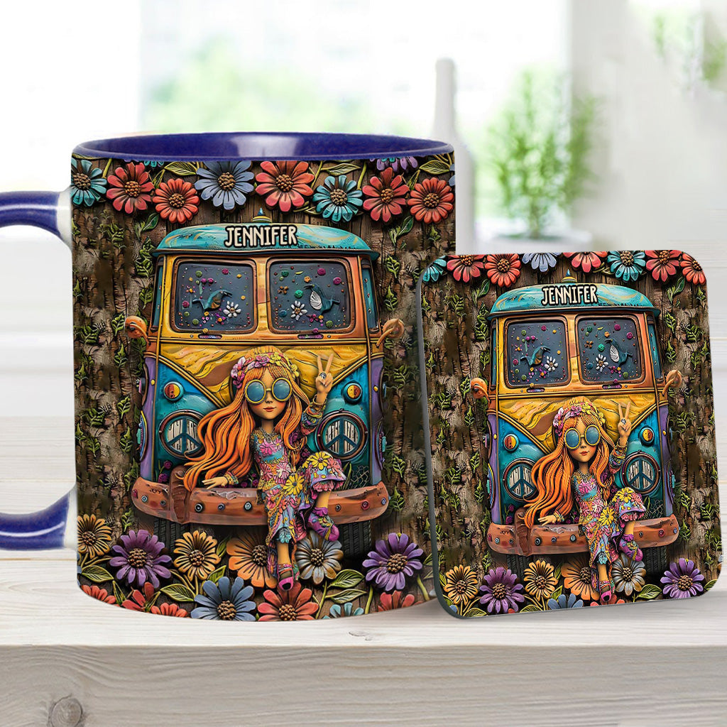 Awesome Caravan - Personalized Hippie Accent Mug