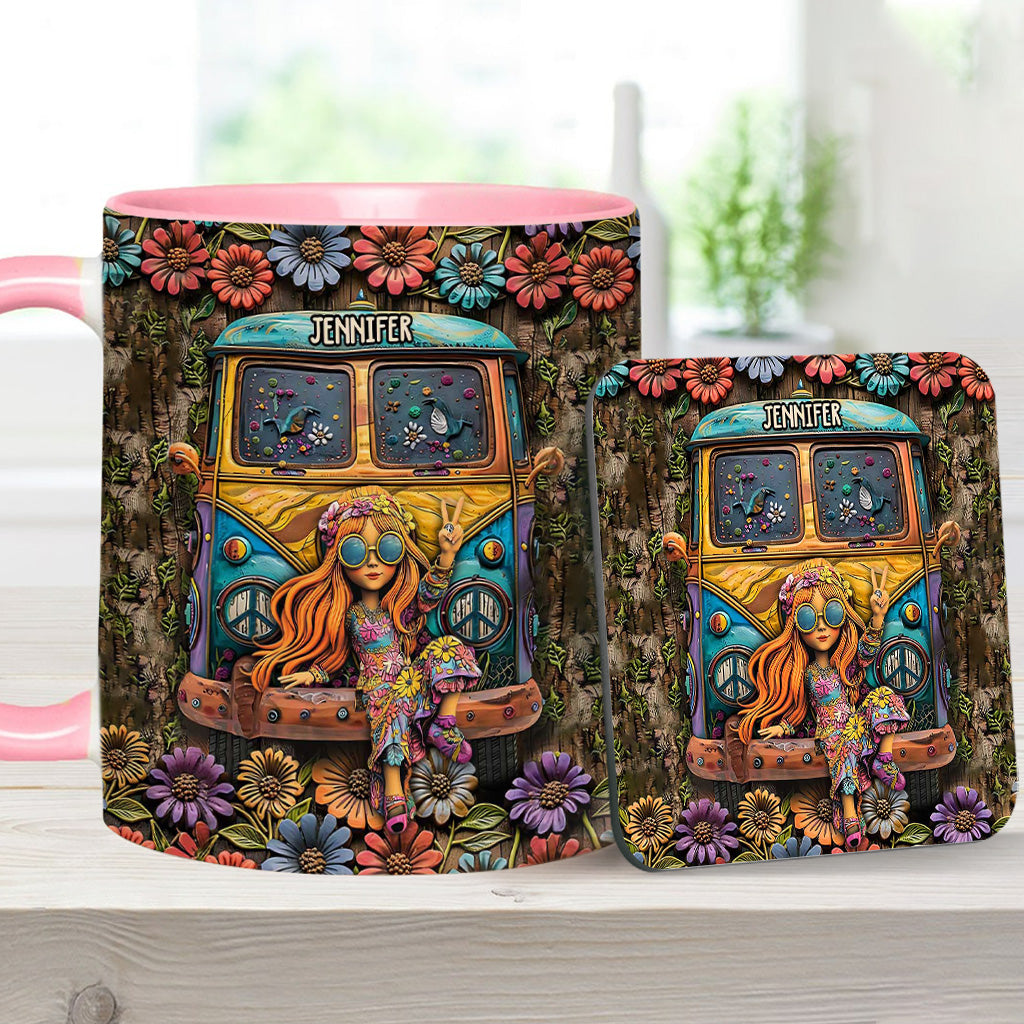 Awesome Caravan - Personalized Hippie Accent Mug