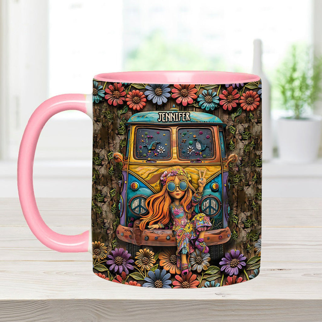 Awesome Caravan - Personalized Hippie Accent Mug