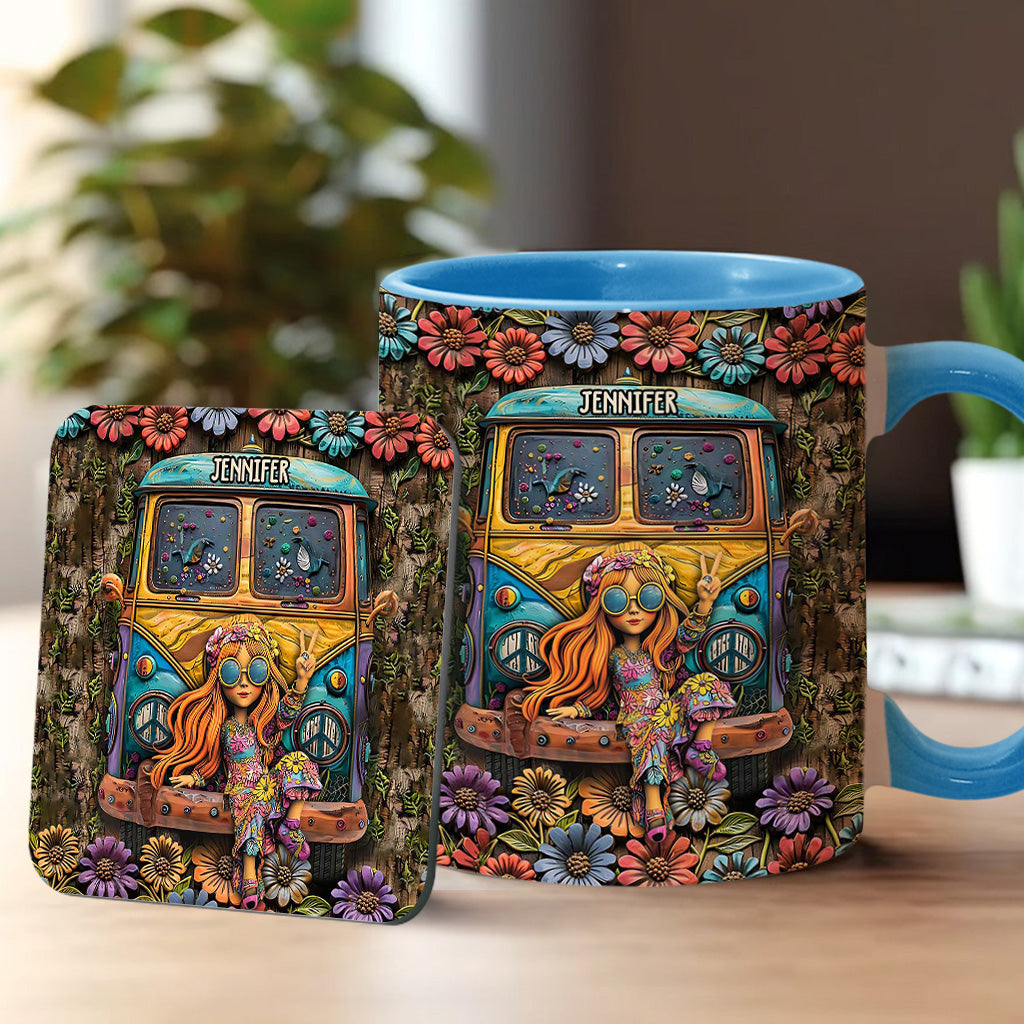 Awesome Caravan - Personalized Hippie Accent Mug