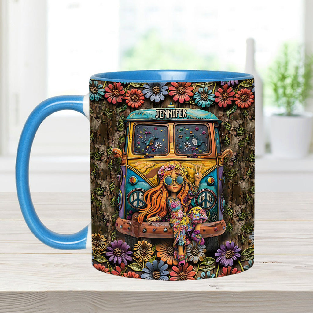 Awesome Caravan - Personalized Hippie Accent Mug