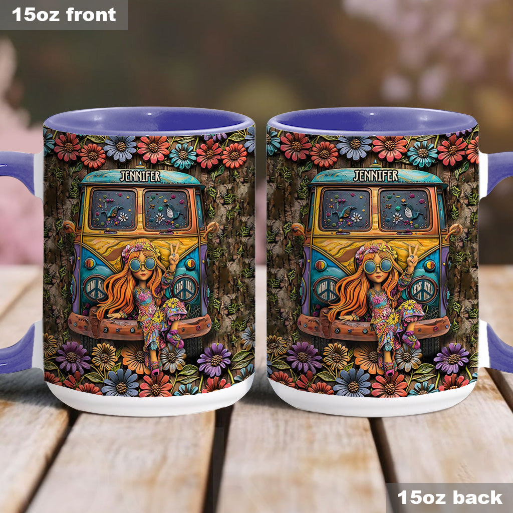 Awesome Caravan - Personalized Hippie Accent Mug