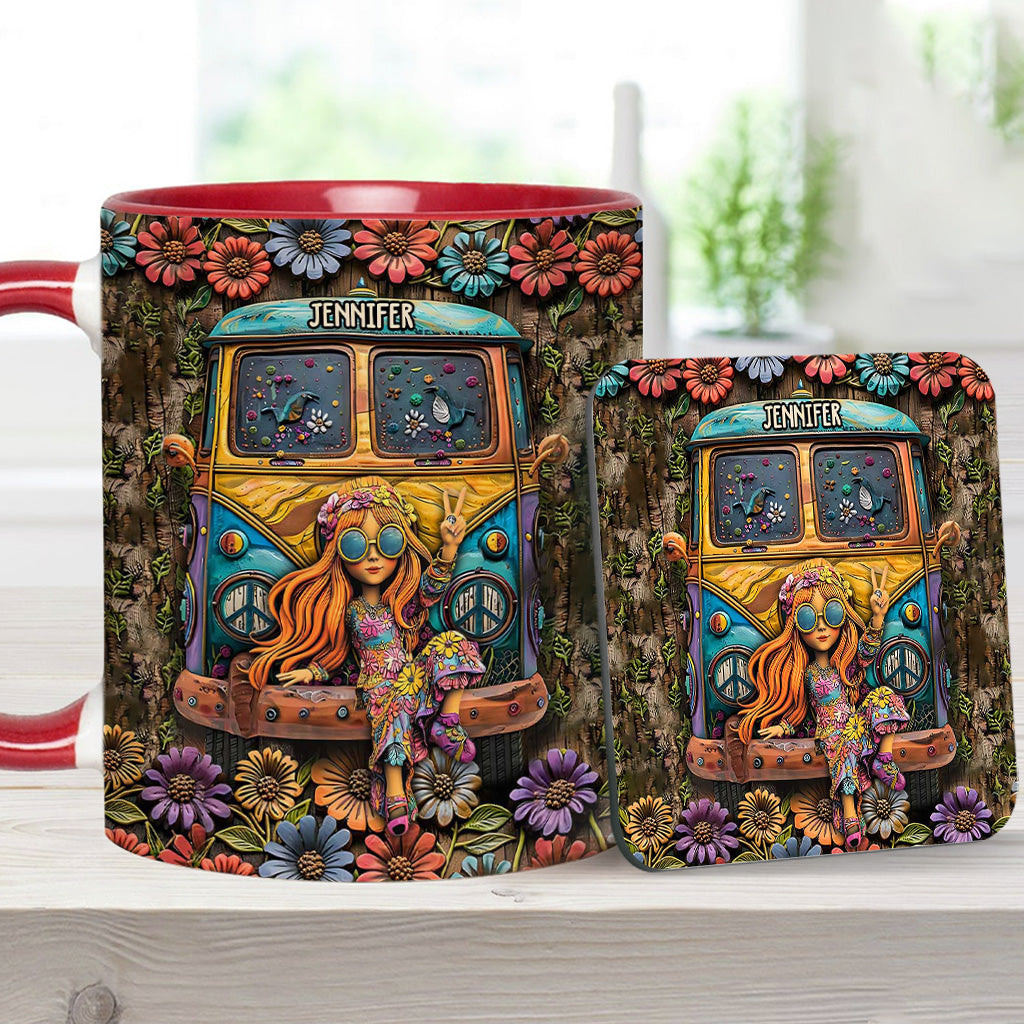 Awesome Caravan - Personalized Hippie Accent Mug