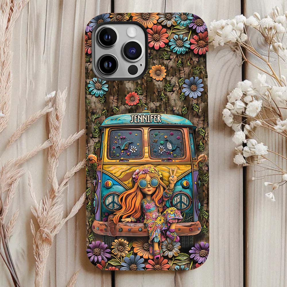 Cute Caravan - Personalized Hippie Full Print Phone Case