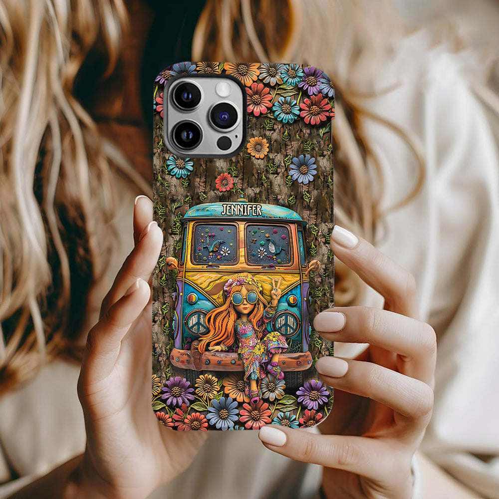 Cute Caravan - Personalized Hippie Full Print Phone Case