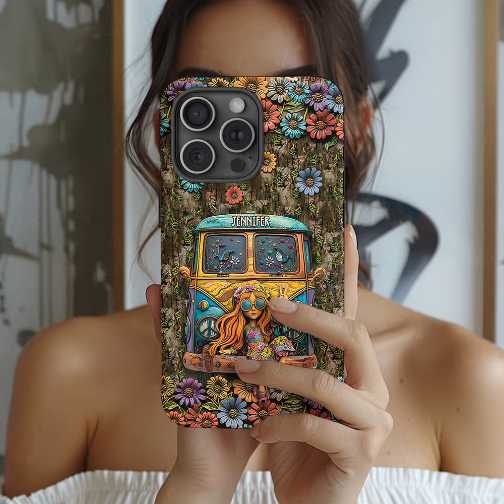 Cute Caravan - Personalized Hippie Full Print Phone Case
