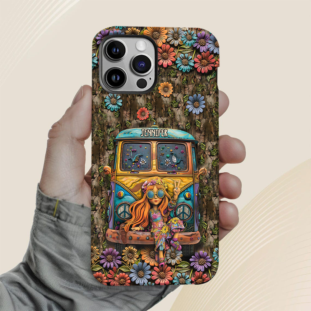 Cute Caravan - Personalized Hippie Full Print Phone Case