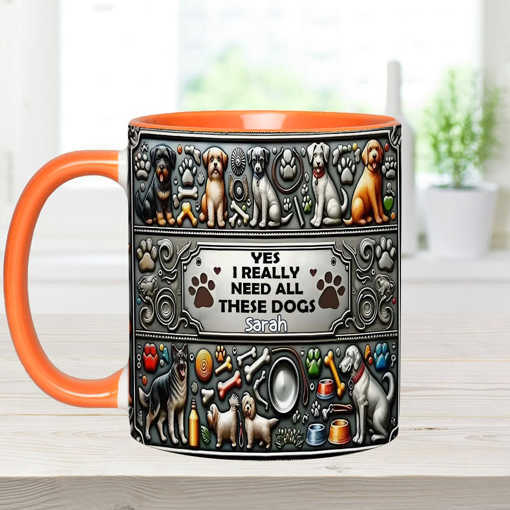 Crazy Dog Lady - Personalized Dog Accent Mug