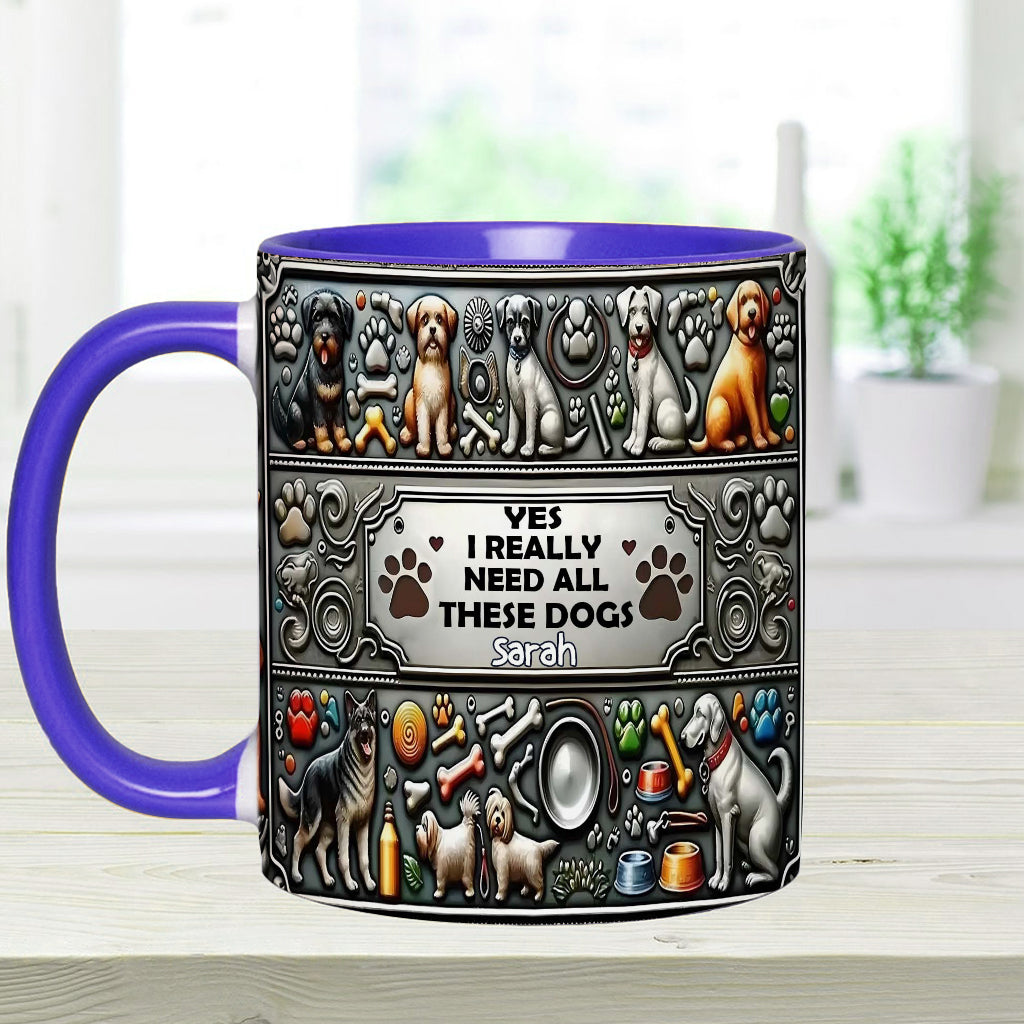 Crazy Dog Lady - Personalized Dog Accent Mug