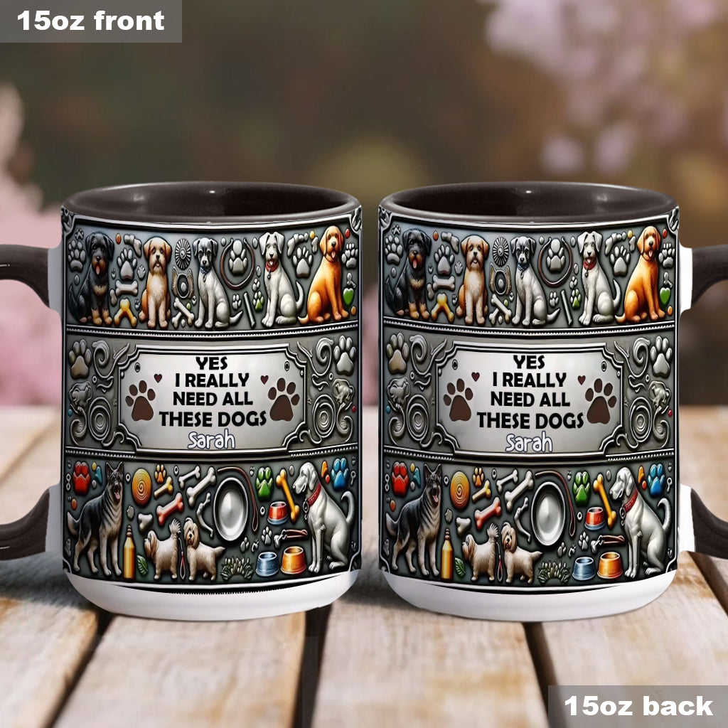Crazy Dog Lady - Personalized Dog Accent Mug