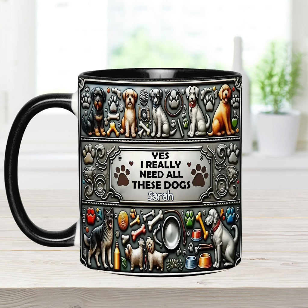 Crazy Dog Lady - Personalized Dog Accent Mug