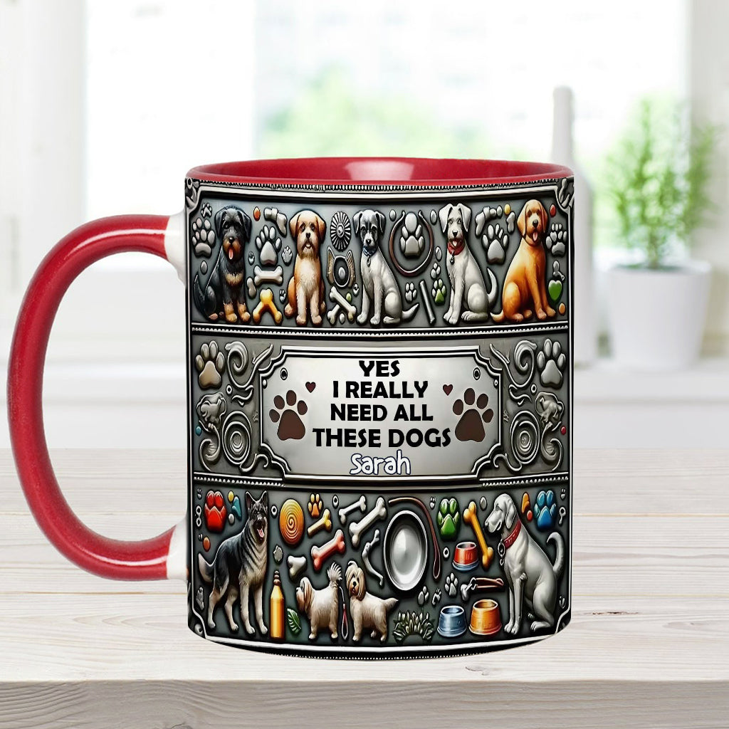 Crazy Dog Lady - Personalized Dog Accent Mug
