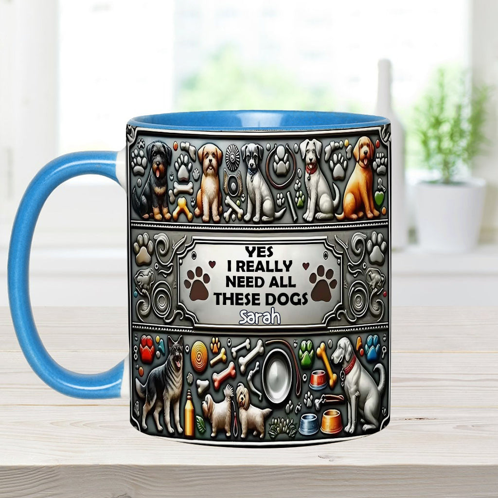 Crazy Dog Lady - Personalized Dog Accent Mug