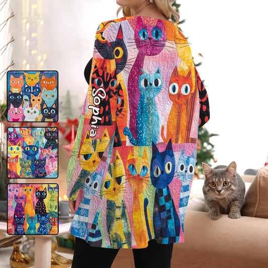 Cat Lady - Personalized Cat Cardigan