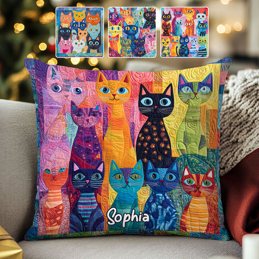 Love Cats - Personalized Cat Throw Pillow