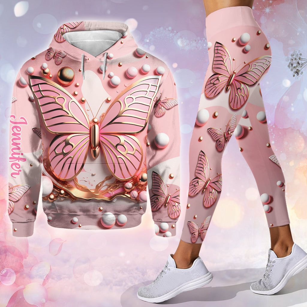 Love Butterflies - Personalized Butterfly Hoodie and Leggings