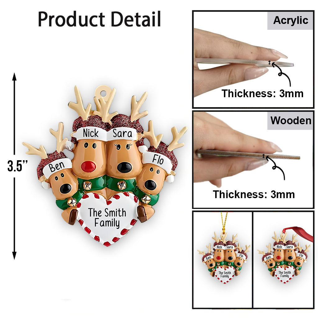 Happy Family - Personalized Family Ornament