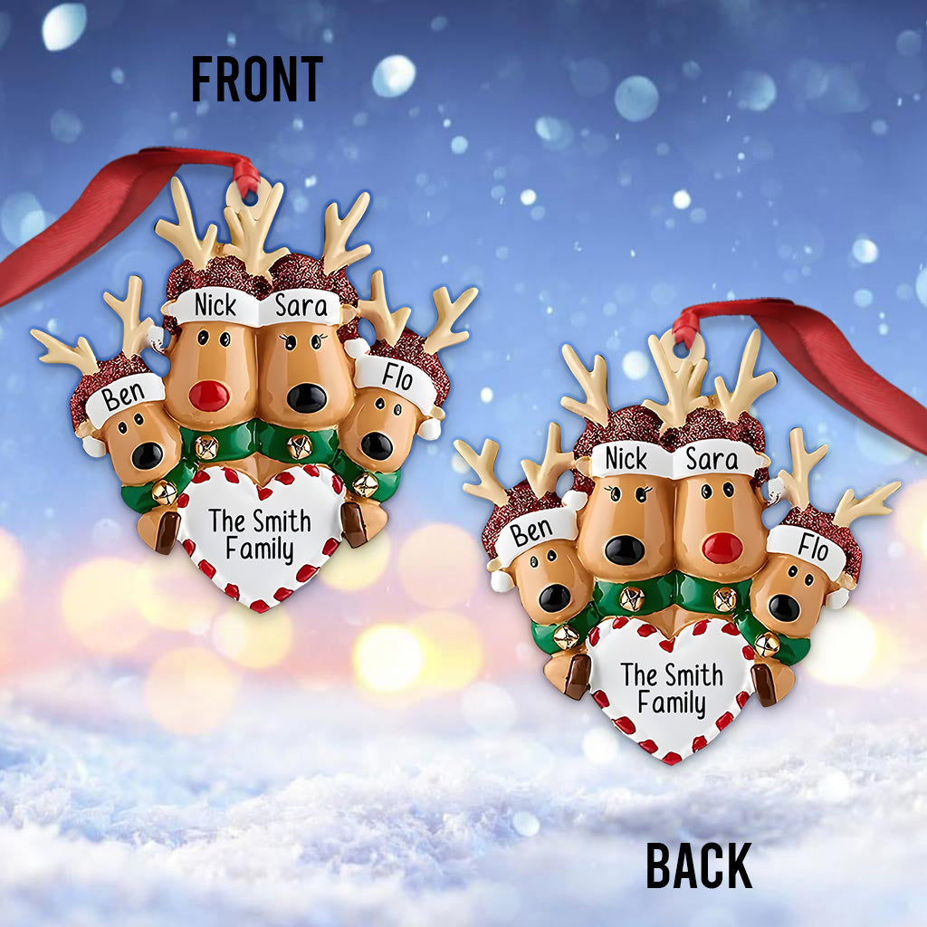 Happy Family - Personalized Family Ornament