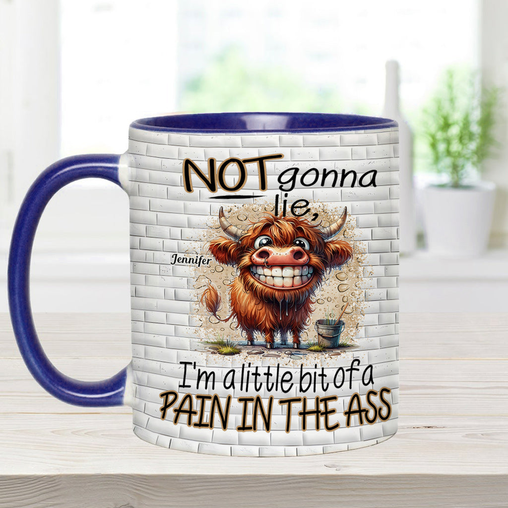 Not Gonna Lie - Personalized Accent Mug