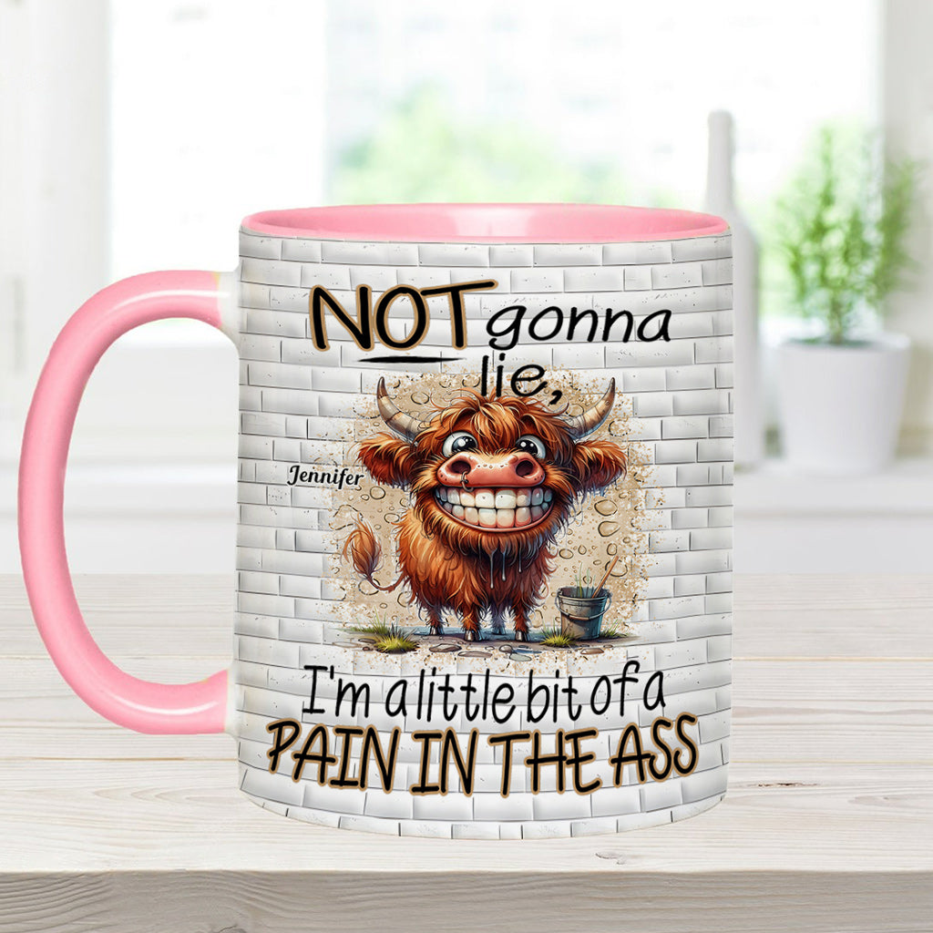 Not Gonna Lie - Personalized Accent Mug