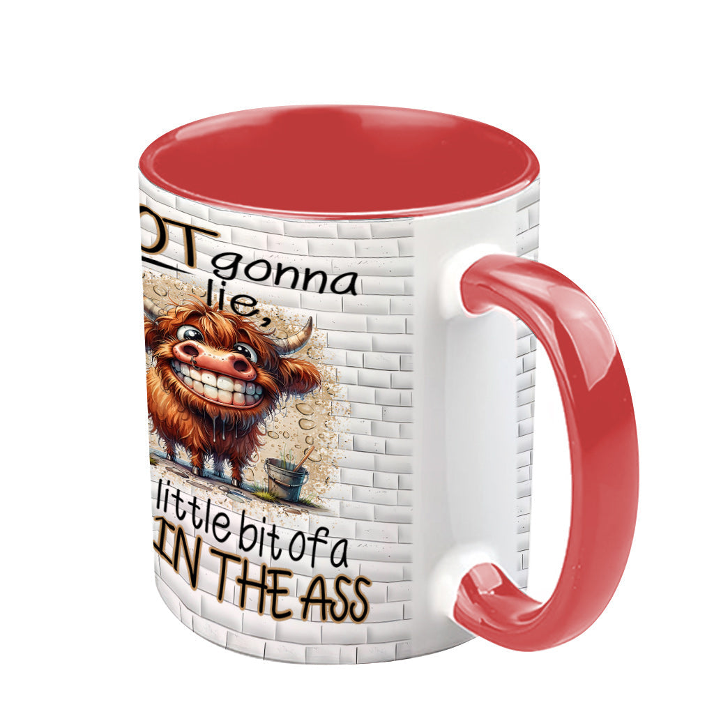 Not Gonna Lie - Personalized Accent Mug