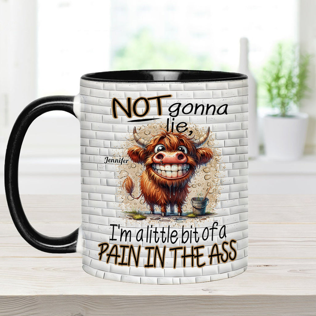 Not Gonna Lie - Personalized Accent Mug